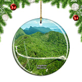 Malaysia Langkawi Sky Cab Bridge Christmas Ornament