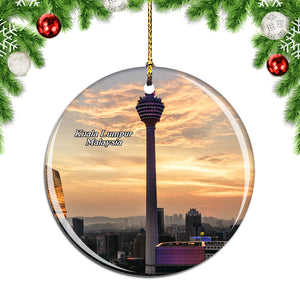 Malaysia Menara Kuala Lumpur Christmas Ornament