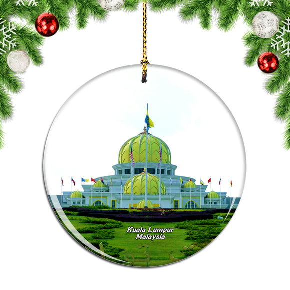 Malaysia Old Royal Palace Kuala Lumpur Christmas Ornament