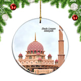 Malaysia Pink Mosque Kuala Lumpur Christmas Ornament