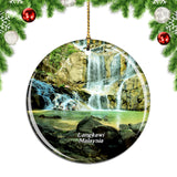 Malaysia Seven Wells Waterfall Langkawi Christmas Ornament