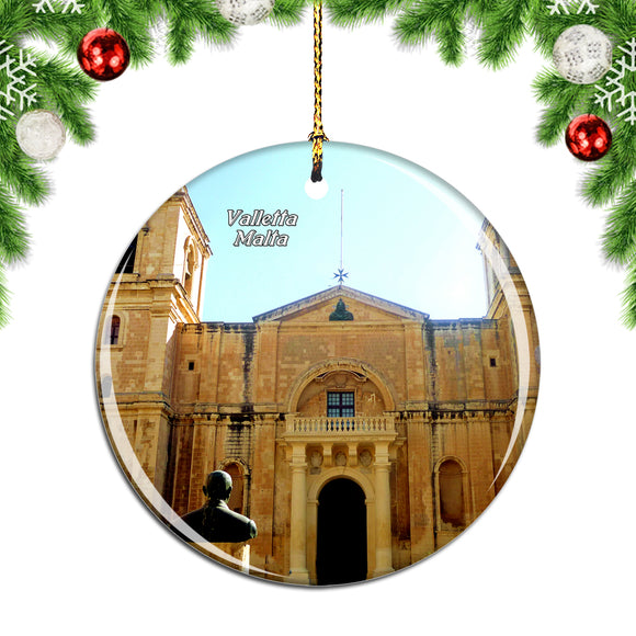 Malta St. John's Co-Cathedral Valletta Christmas Ornament