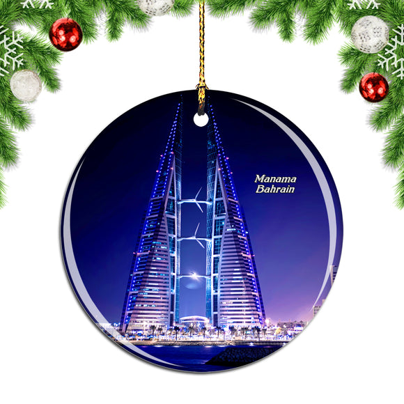 Manama Bahrain Christmas Ornament