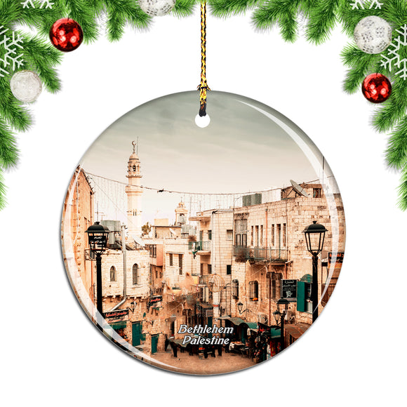 Manger Square Bethlehem Palestine Christmas Ornament