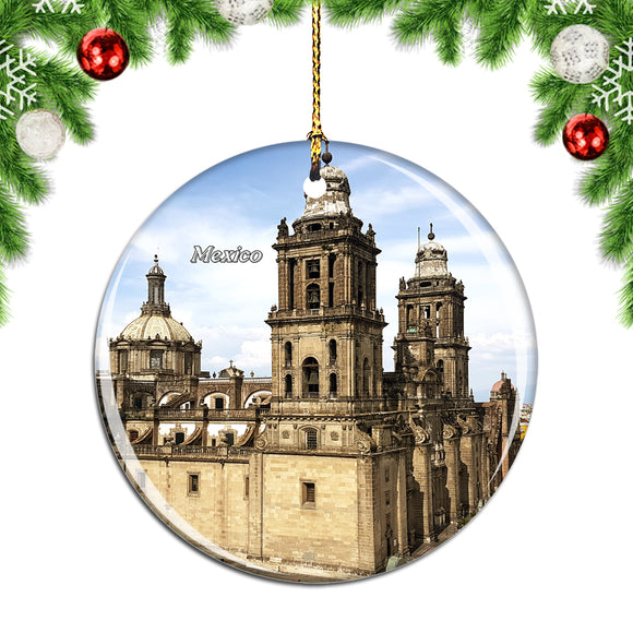 Mexico Cathedral Mexico Christmas Ornament