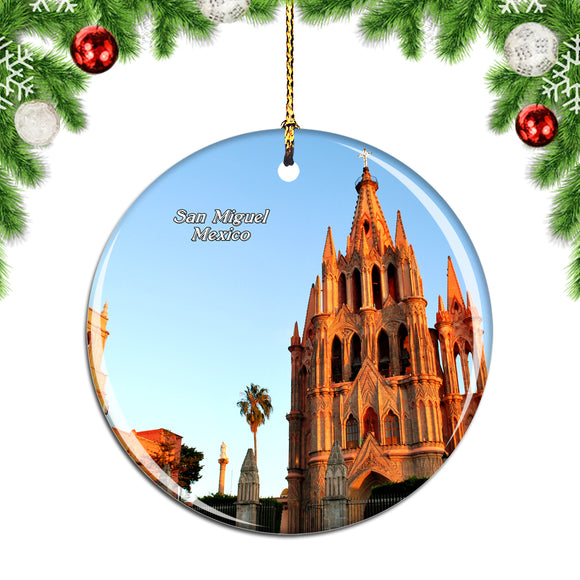 Mexico Cathedral San Miguel Christmas Ornament