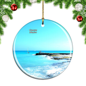 Mexico Cozumel Island Cancun Christmas Ornament