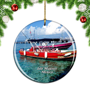 Mexico Isla Mujeres Christmas Ornament