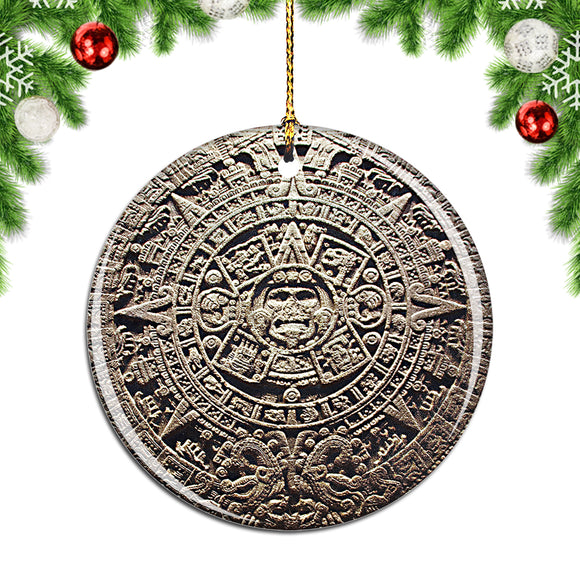 Mexico Maya Totem Mexico Christmas Ornament