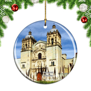 Mexico St. Domingo Guzman Temple Oaxaca Christmas Ornament