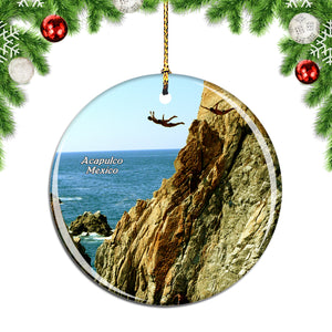 Mexico The Quebrada Acapulco Christmas Ornament