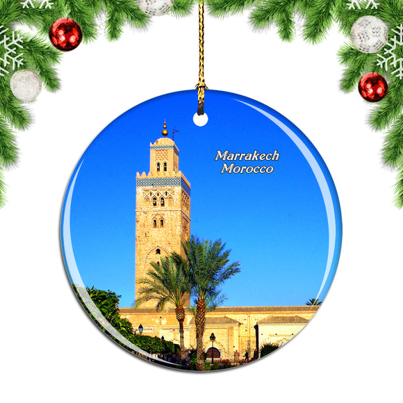 Morocco Koutoubia Mosque Marrakech Christmas Ornament