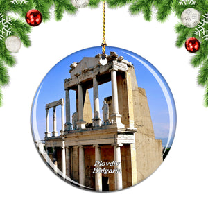 Plovdiv Bulgaria Christmas Ornament