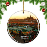 Morocco Marrakech Souk Christmas Ornament