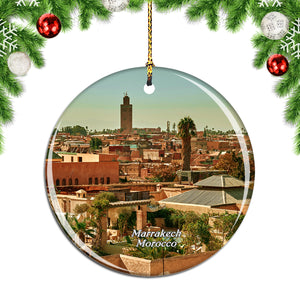 Morocco Medina of Marrakech Christmas Ornament