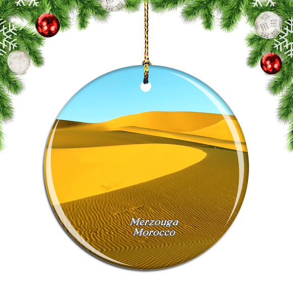 Morocco Merzouga Desert Christmas Ornament