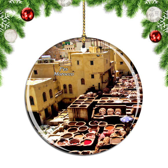 Morocco Old Town Fes Christmas Ornament