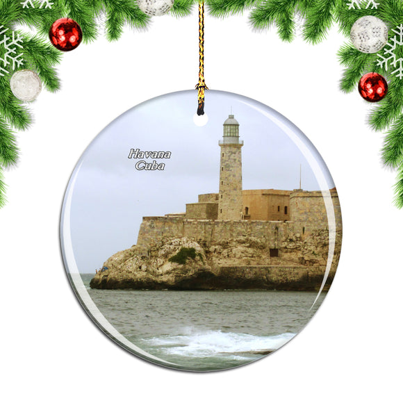 Morro Castle Havana Cuba Christmas Ornament