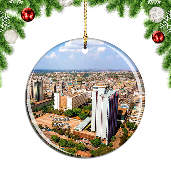 Nairobi Kenya Christmas Ornament