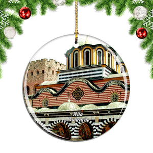 Rila Monastery Bulgaria Christmas Ornament