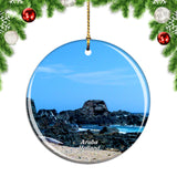 Natural Pool Noord Aruba Christmas Ornament