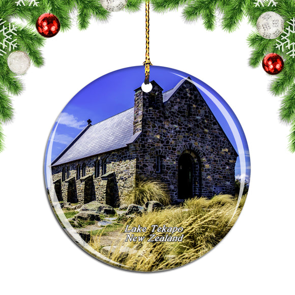 New Zealand Church of the Good Shepherd Lake Tekapo Christmas Ornament