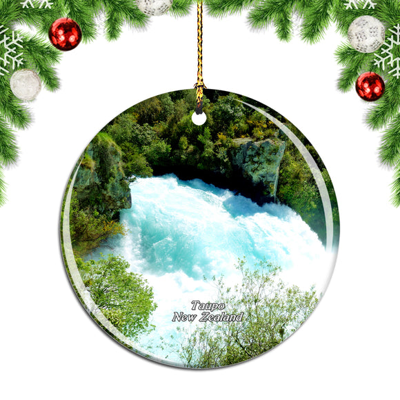 New Zealand Huka Falls Taupo Christmas Ornament