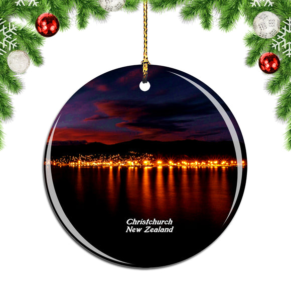 New Zealand Lyttelton Christchurch Christmas Ornament