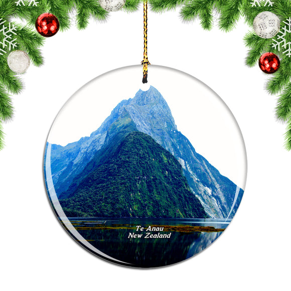 New Zealand Milford Sound Te Anau Christmas Ornament