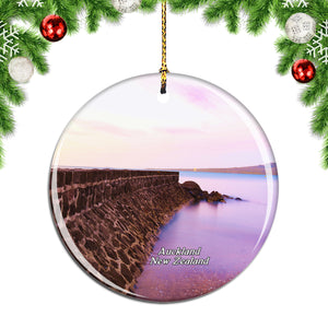 New Zealand Mission Bay Auckland Christmas Ornament