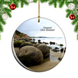 New Zealand Moeraki Boulders Oamaru Christmas Ornament