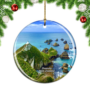 New Zealand Nugget Point Christmas Ornament