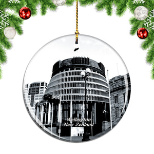 New Zealand Parliament Wellington Christmas Ornament