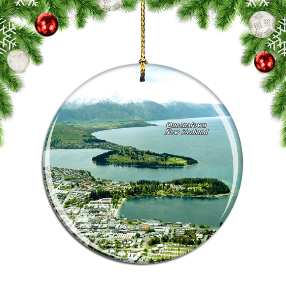 New Zealand Queenstown Hill Christmas Ornament