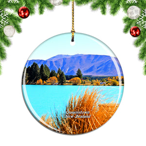 New Zealand Queenstown Christmas Ornament