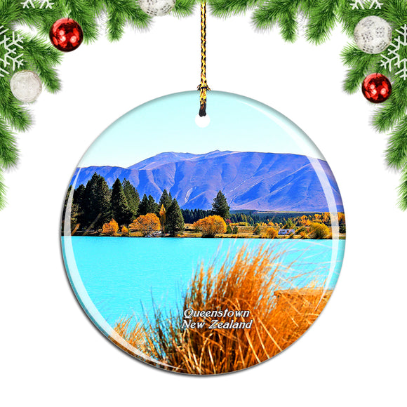 New Zealand Queenstown Christmas Ornament