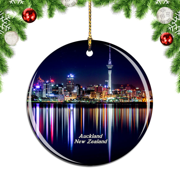 New Zealand Sky Tower Auckland Christmas Ornament