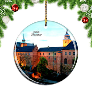 Norway Akershus Fortress Oslo Christmas Ornament