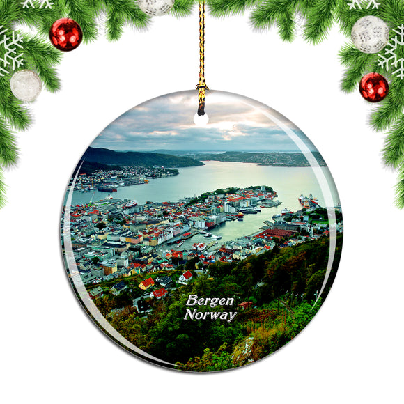 Norway Bergen Christmas Ornament