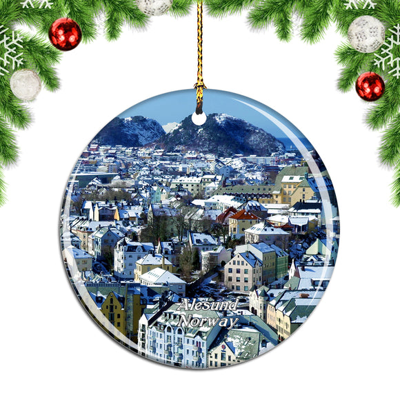 Norway Fjellstua Viewpoint Christmas Ornament