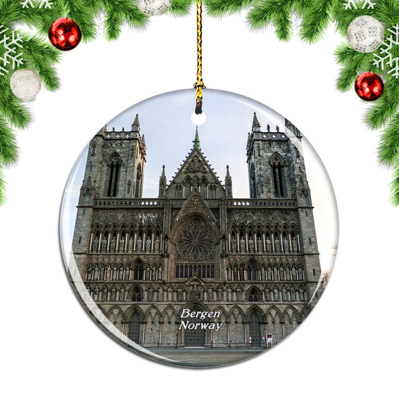 Norway Nidaros Cathedral Trondheim Christmas Ornament