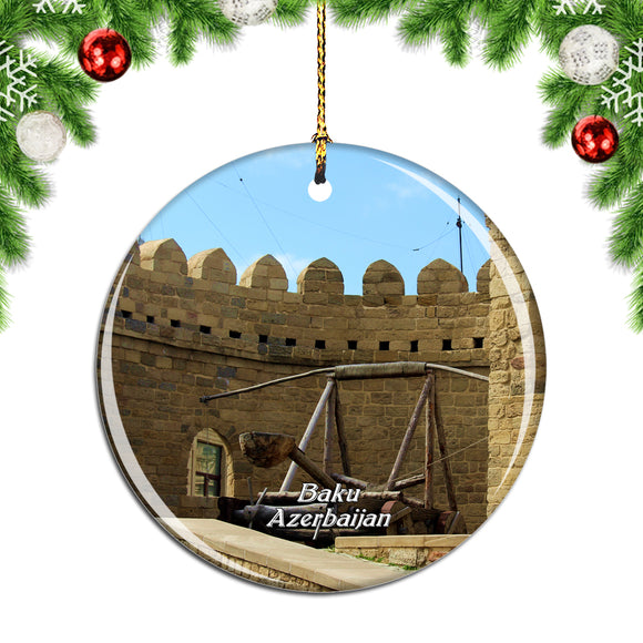 Old Town Baku Azerbaijan Christmas Ornament