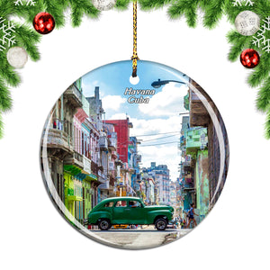 Old Town Cuba Christmas Ornament