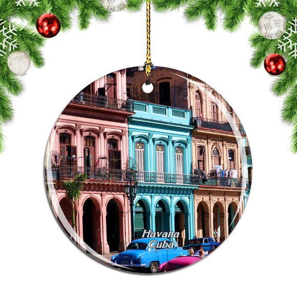 Old Town Havana Cuba Christmas Ornament