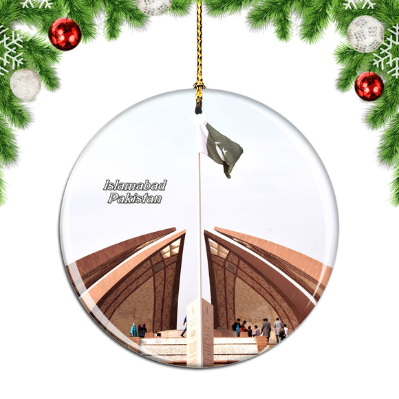 Pakistan Monument Islamabad Pakistan Christmas Ornament