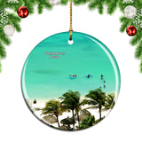 Palm Beach Aruba Christmas Ornament