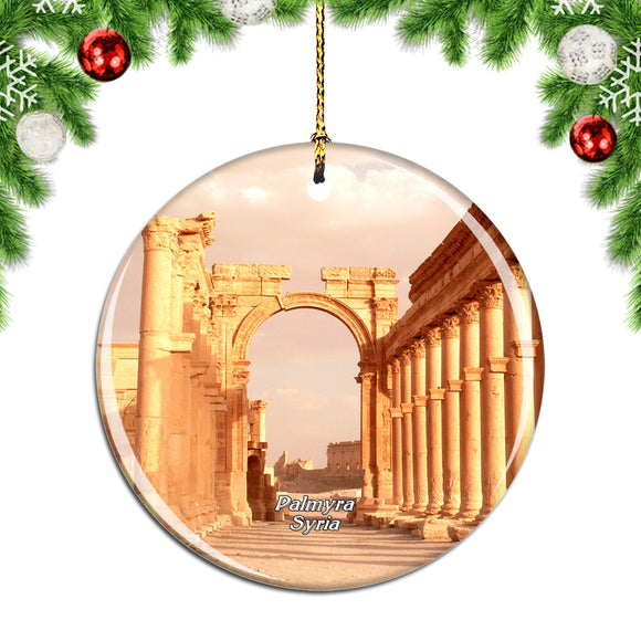 Palmyra Syria Christmas Ornament