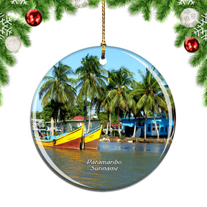 Paramaribo Suriname.png Christmas Ornament