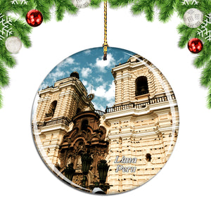 Peru Church and Convent of San Francisco Lima Christmas Ornament