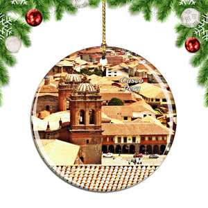 Peru Church of Santo Domingo Cusco Christmas Ornament